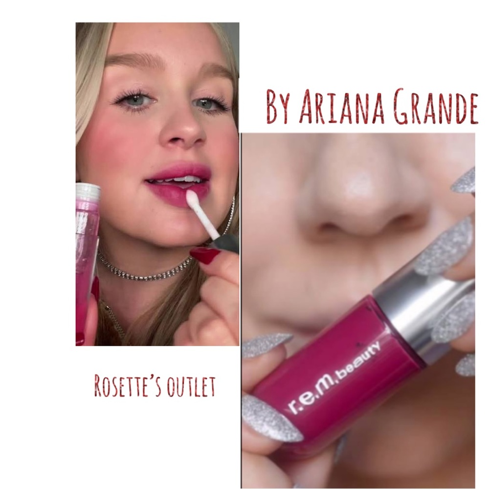 R.E.M beauty “Dollface” Radiant Pink Lip Gloss by Ariana Grande new in box